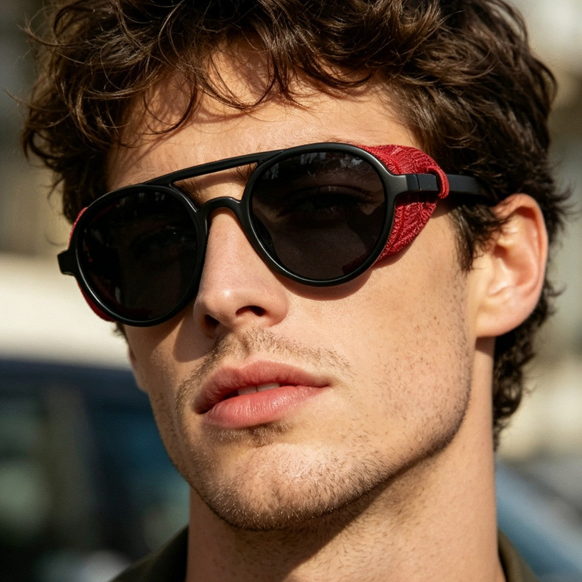 Women's trendy fashion sunglasses with innovative frame Karnz