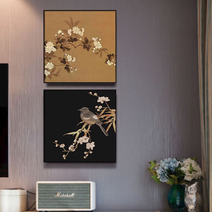 Floral framed artwork
