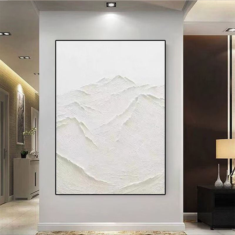 Artistic Textured Mountain Canvas Wall Decor