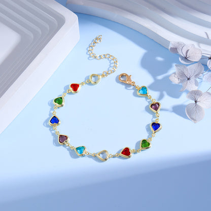 Heart Charm Bracelet Acalora