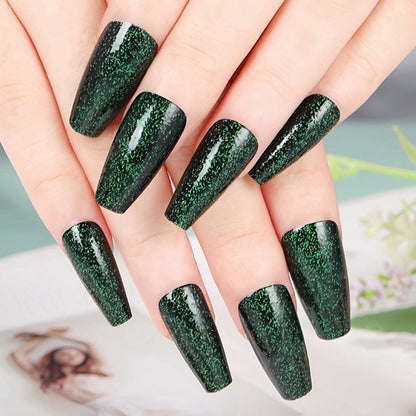 Glamorous Glitter Artificial Nails Acalora