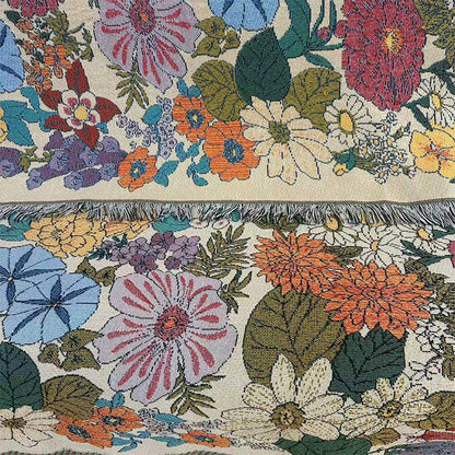 Floral Art Throw Blanket