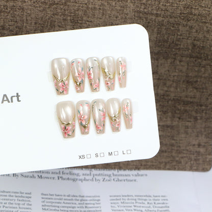 Elegant Floral Nail Art Acalora
