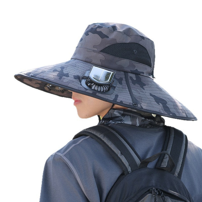 wide-brimmed outdoor sun hat with UV protection, breathable mesh, and adjustable chin strap Bowlift