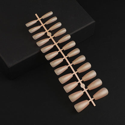 Artificial Nail Set with Elegant Glitter Effect Acalora