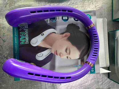 Women's Portable Neck Fan with Temperature Display Bowlift
