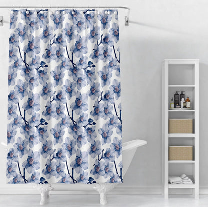 Floral Print Shower Curtain