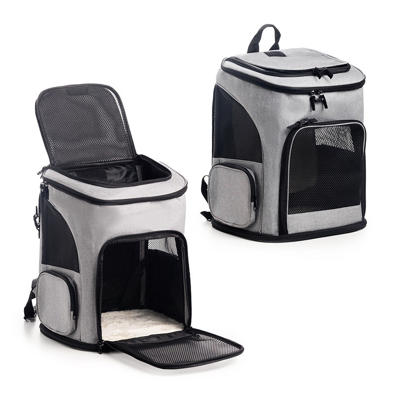 Cat Carrier Backpack with Breathable Mesh Panels Skanto
