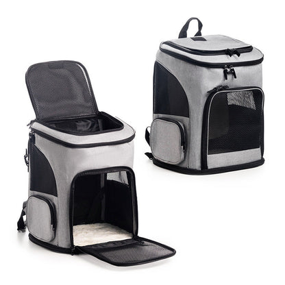 Cat Carrier Backpack with Breathable Mesh Panels Skanto