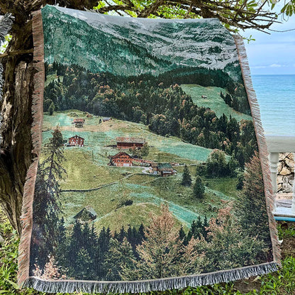 Scenic Landscape Throw Blanket