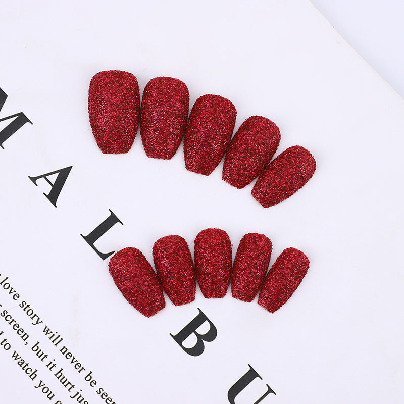 Glittering artificial nails in modern design Acalora
