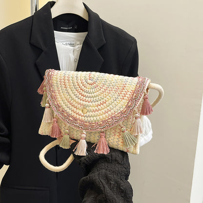 Bohemian Woven Clutch Bag Acalora