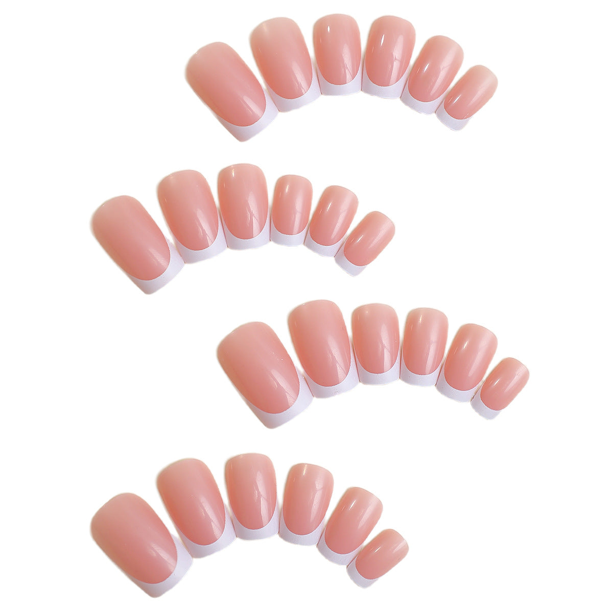 Press-On French Tip Nail Set Acalora