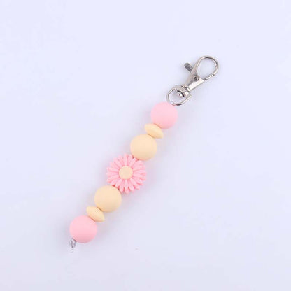Decorative Silicone Beaded Keychain Holder Acalora