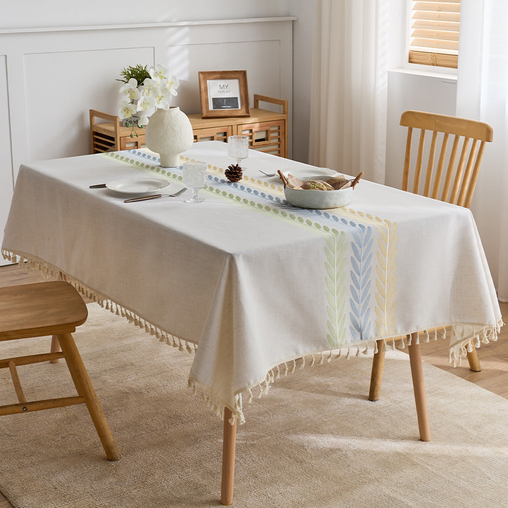 Elegant Bohemian-Inspired Tablecloth