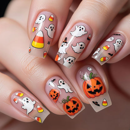 Artificial nails in festive Halloween design Acalora 1788232771