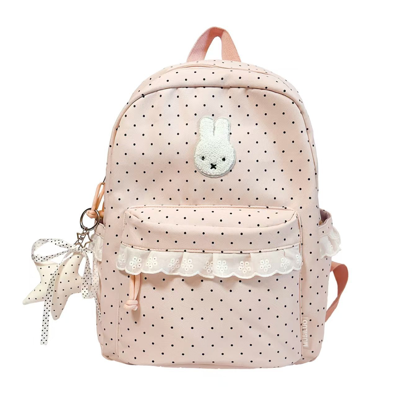 Charming Polka Dot Backpack Bowlift