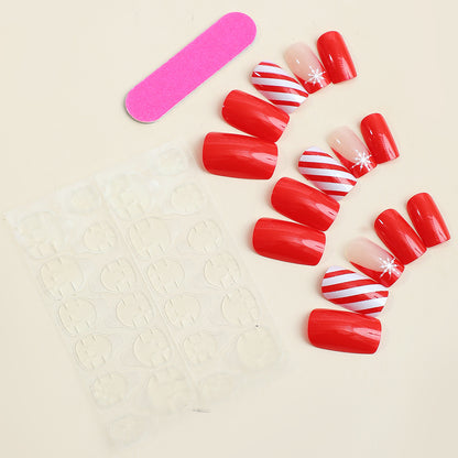 Holiday Themed Press-On Nail Set Acalora