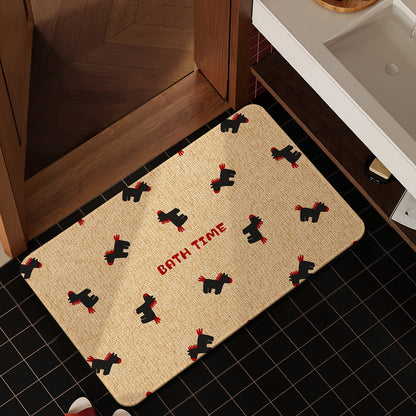 Playful Animal-Themed Bath Mat