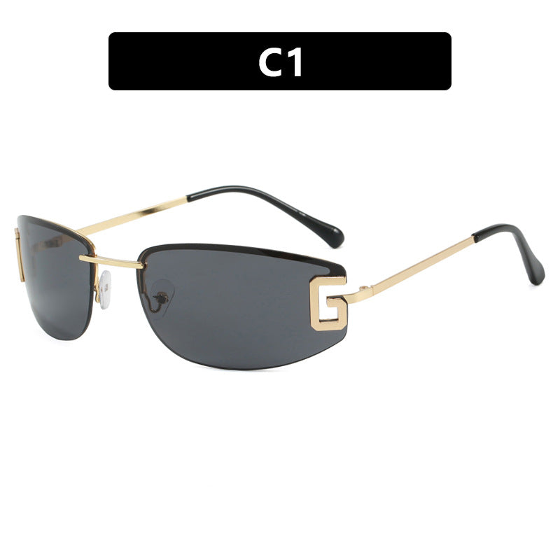 Women's futuristic sunglasses with sporty design and UV protection Brehn