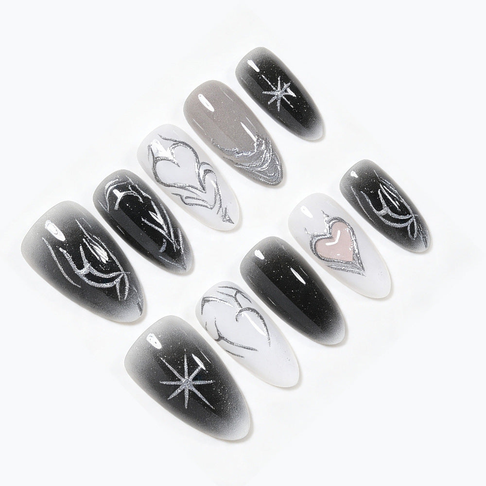 Artistic Long Stiletto Nail Art Tips Acalora