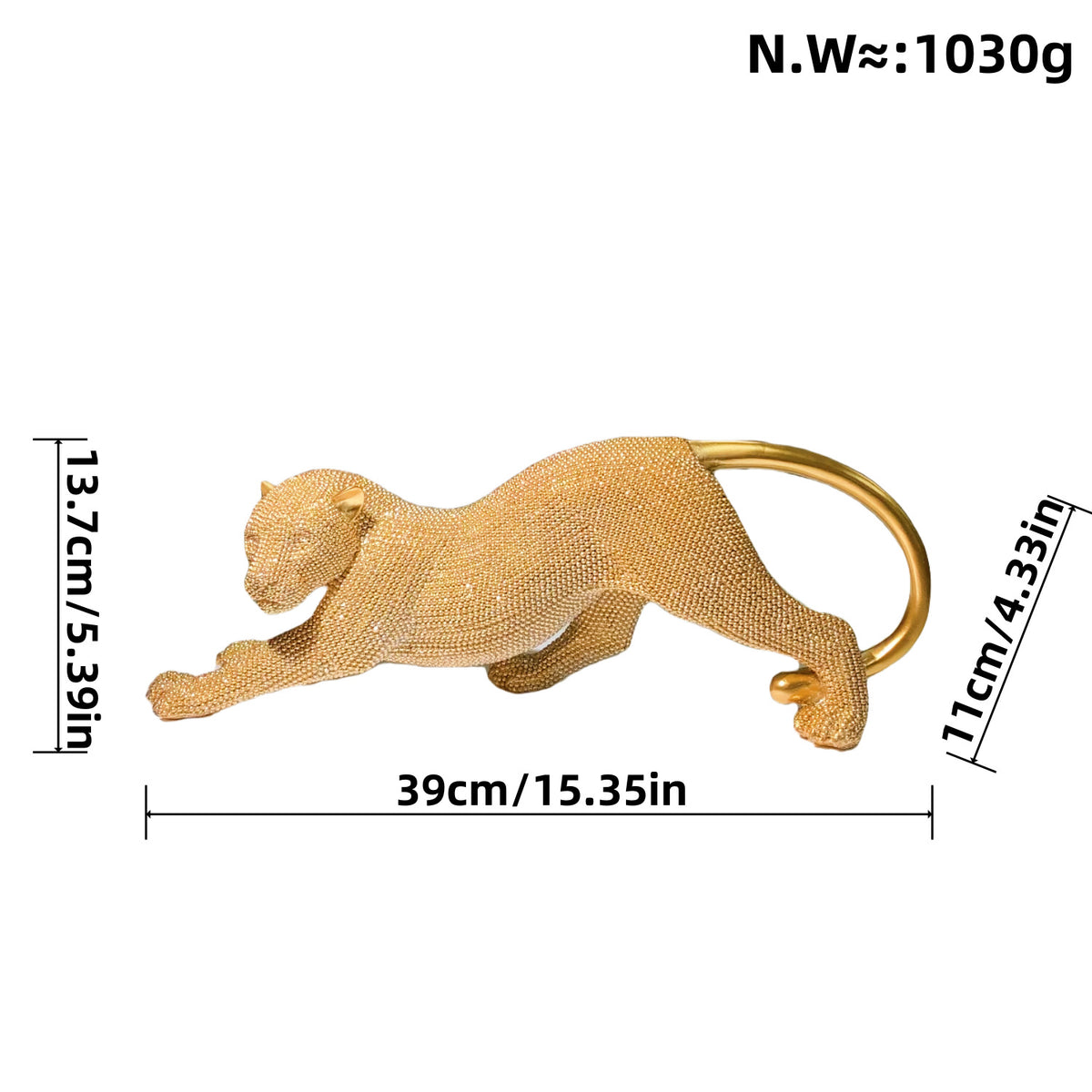 Elegant decorative figure of a panther Acalora