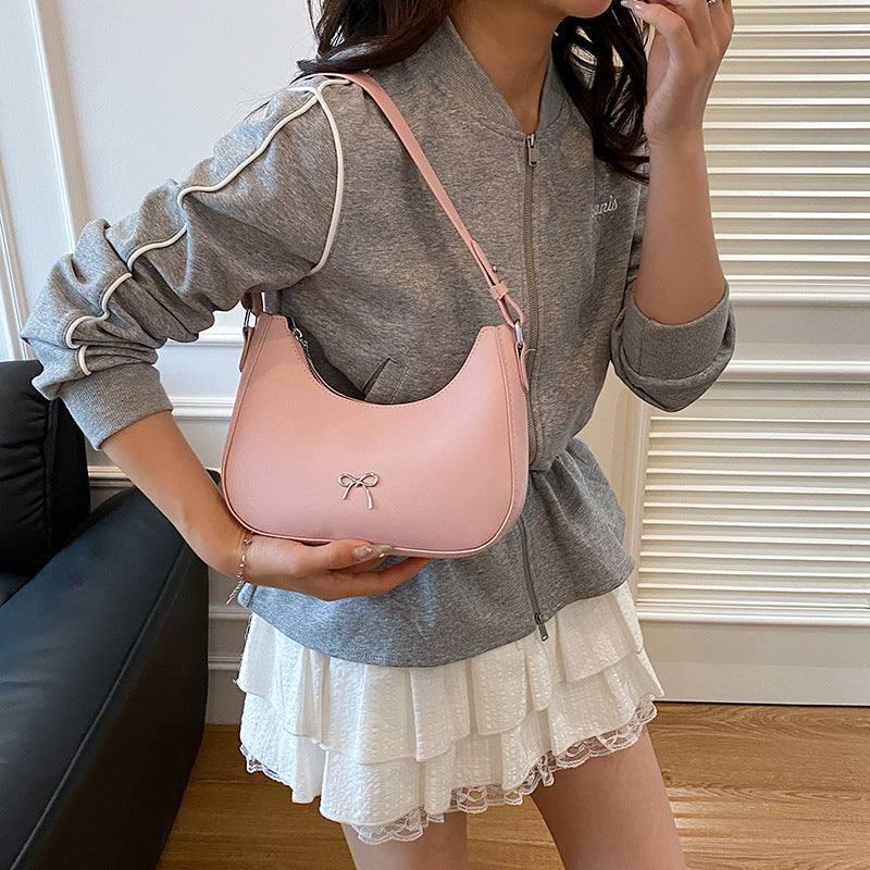 Stylish Bow Detail Shoulder Bag Acalora