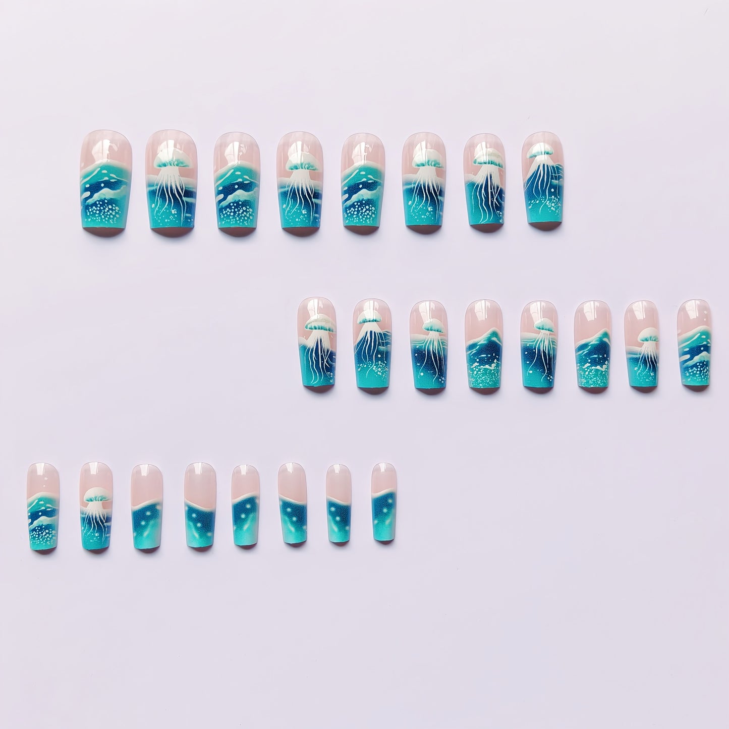 Underwater-Themed Nail Art Set Acalora