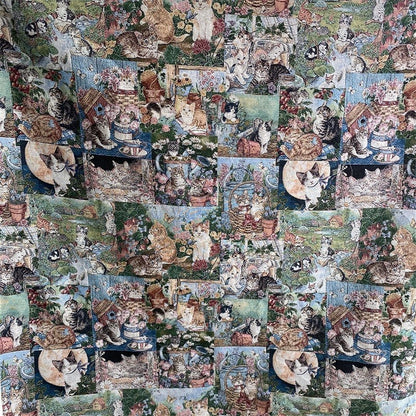 Cozy Cat Print Throw Blanket