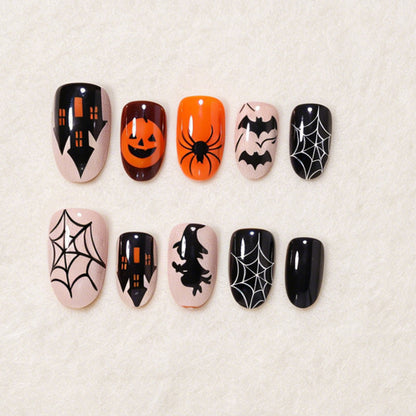 Halloween Themed Press-On Nail Art Kit Acalora