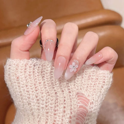 Floral Press-On Nail Art Set Acalora