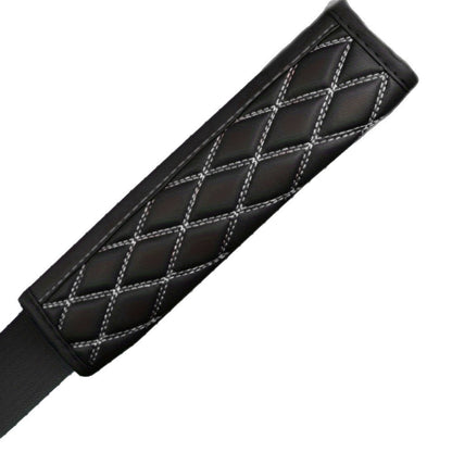 Quilted PU Leather Seat Belt Shoulder Pads Bowlift