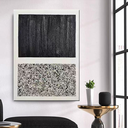 Abstract Canvas Wall Art with Textured Detail