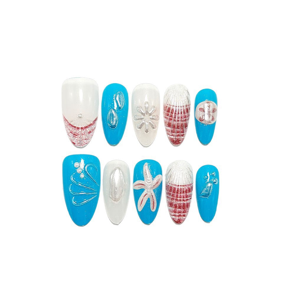 Maritime-style artificial nails Acalora