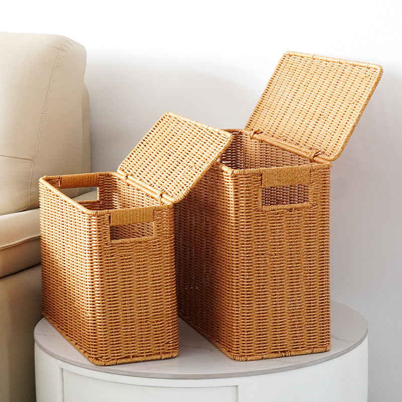 Ladies Elegant Laundry Basket made of Woven Material Bowlift