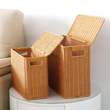Ladies Elegant Laundry Basket made of Woven Material Bowlift