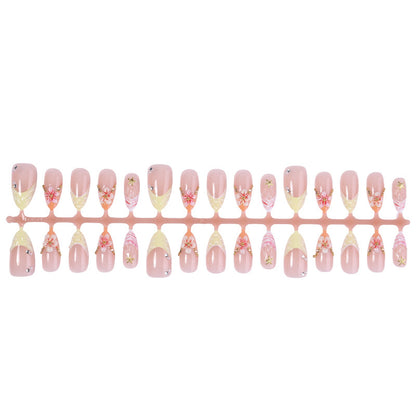 Stunning Floral Design Press-On Nail Set Acalora