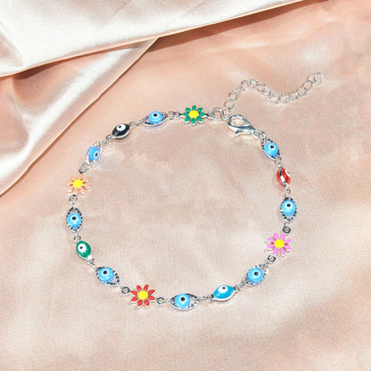 Colorful Evil Eye Charm Bracelet Acalora 1788164354