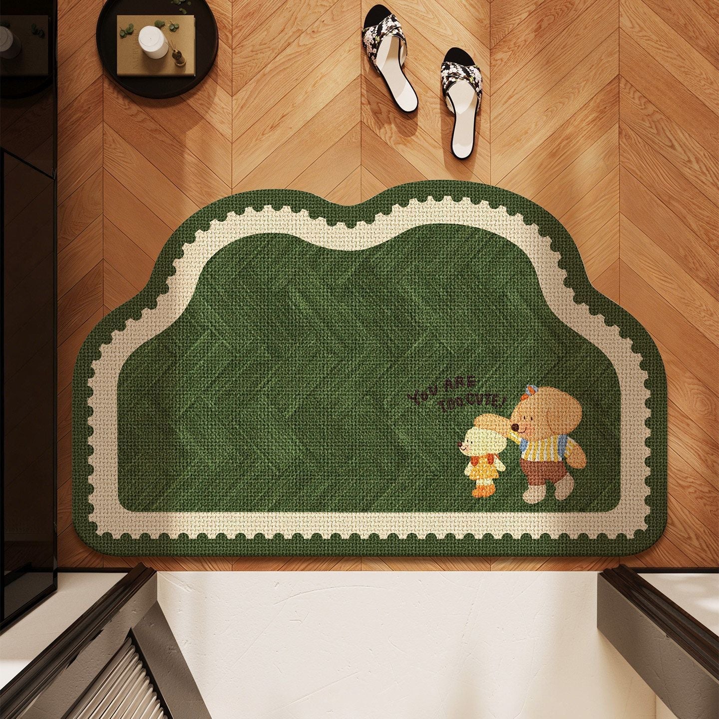 Cartoon-Themed Plush Bath Rug