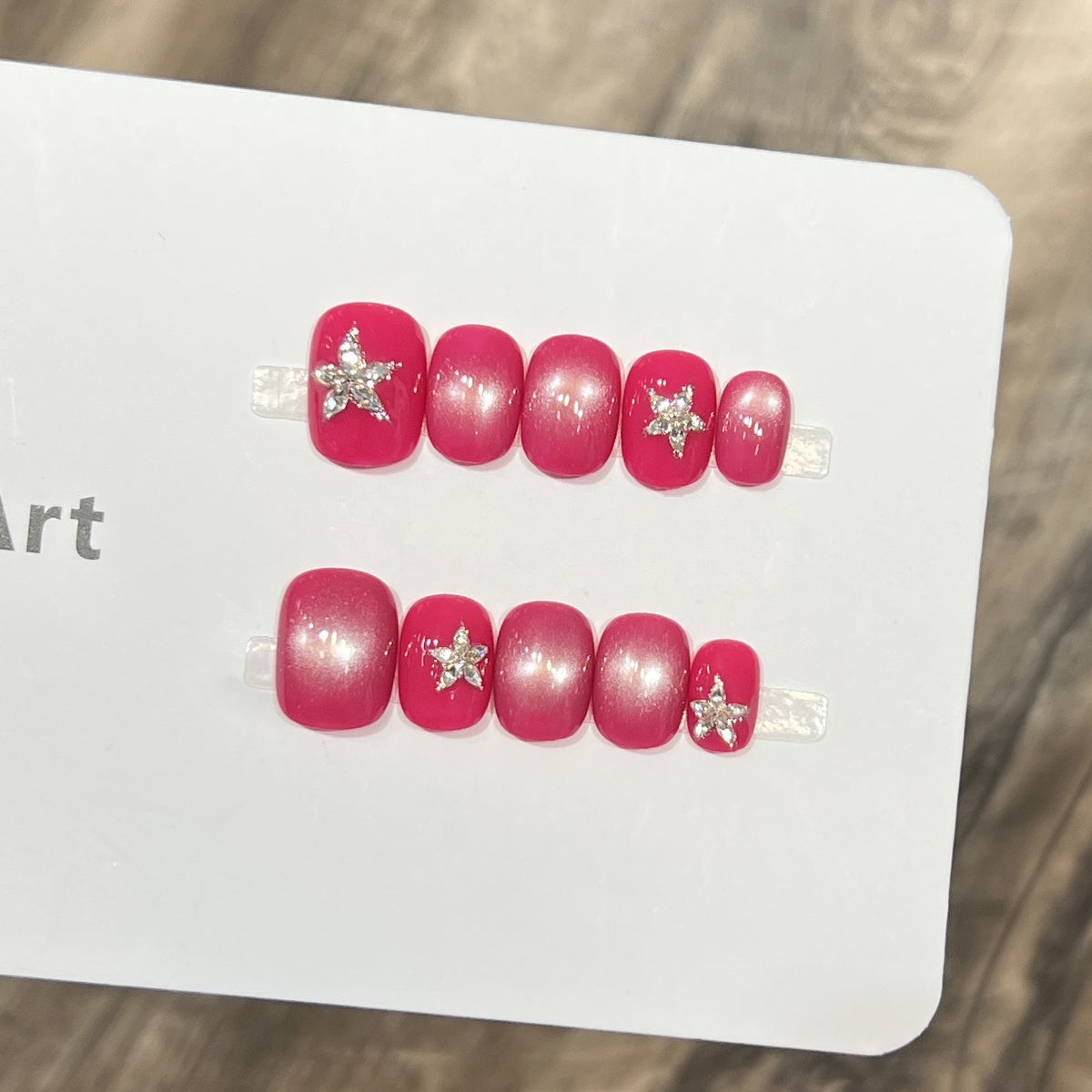 Glamorous Star-Accent Nail Tips Acalora
