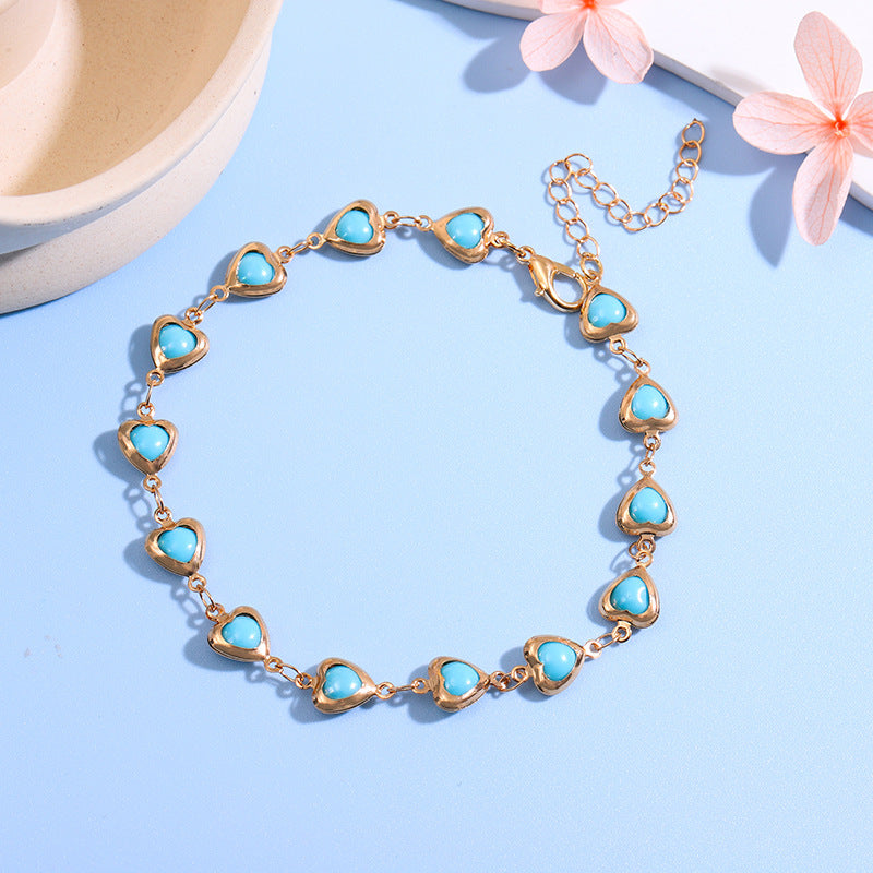 Charming Heart-Shaped Statement Bracelet Acalora