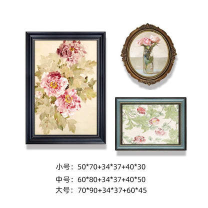 Vintage Floral Wall Decoration Print