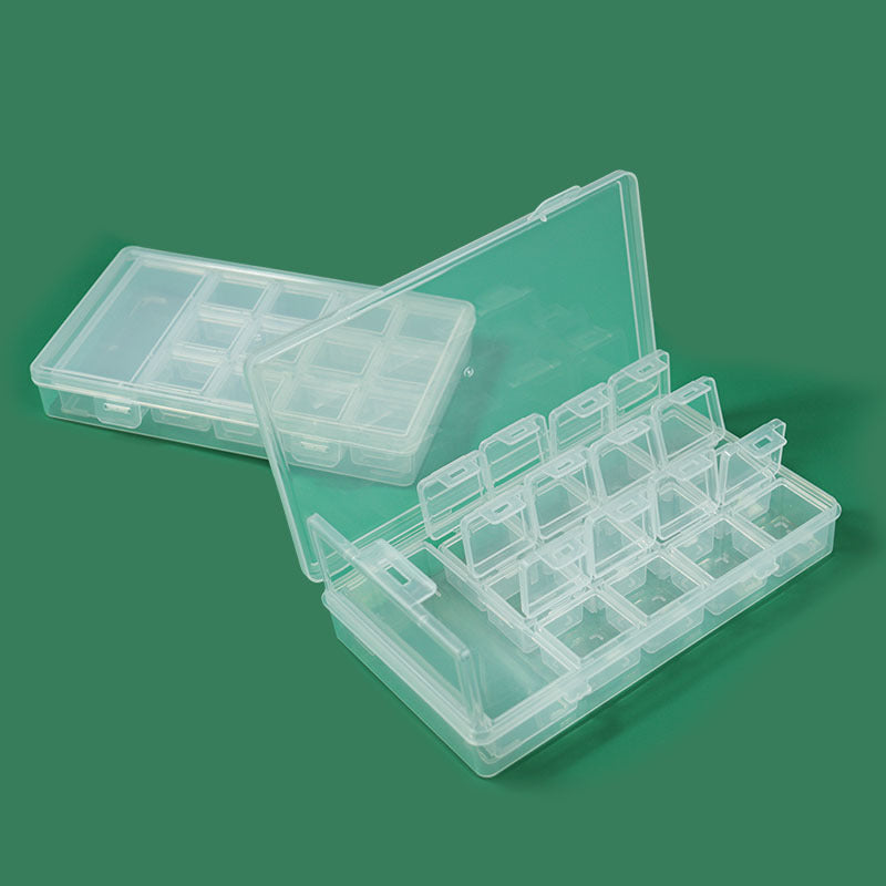 Transparent Multi-Compartment Craft Storage Organizer Acalora