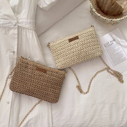 Women's Hand-knotted Shoulder Bag made of Natural Material Karnz