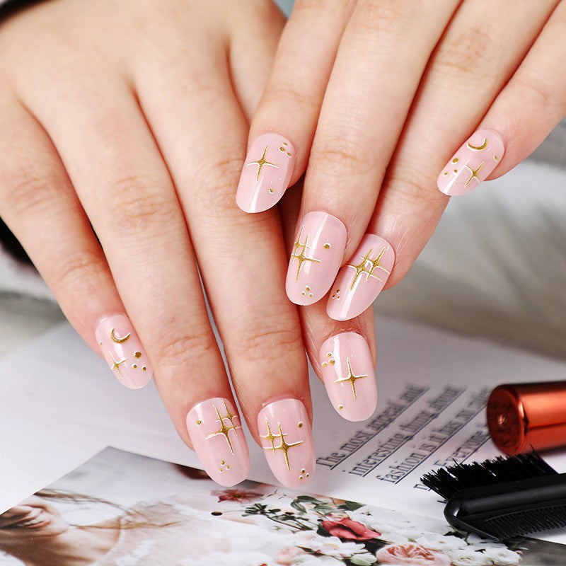 Creative design artificial nails with piano keys motif Acalora