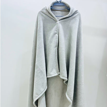 Cozy Fleece Hooded Blanket