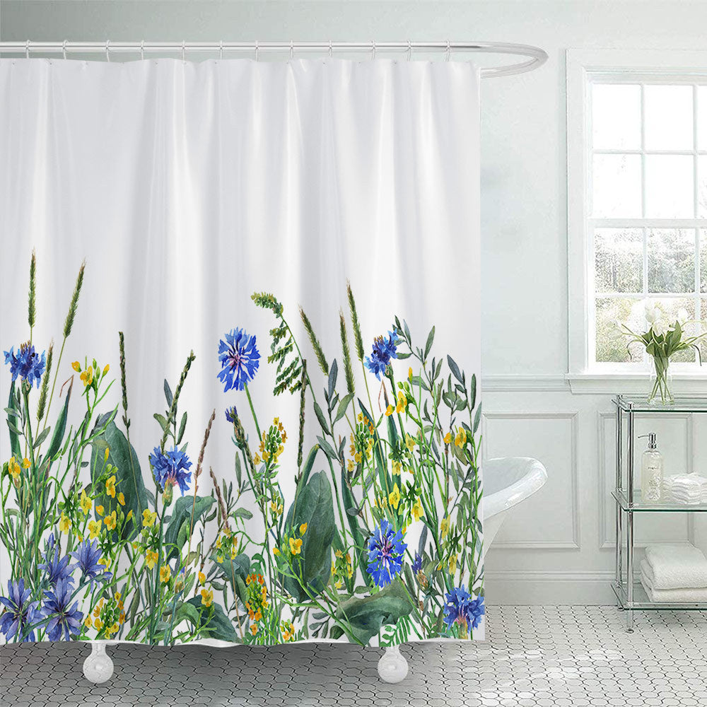 Botanical Illustration Shower Curtain