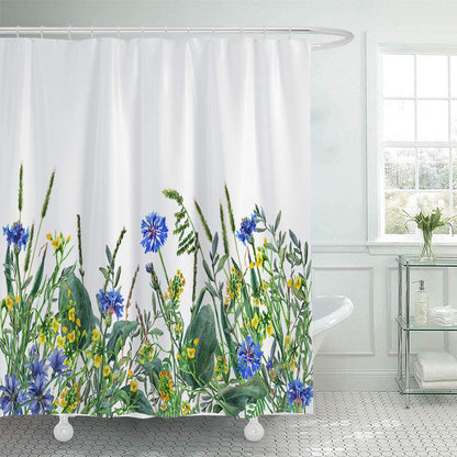 Botanical Illustration Shower Curtain