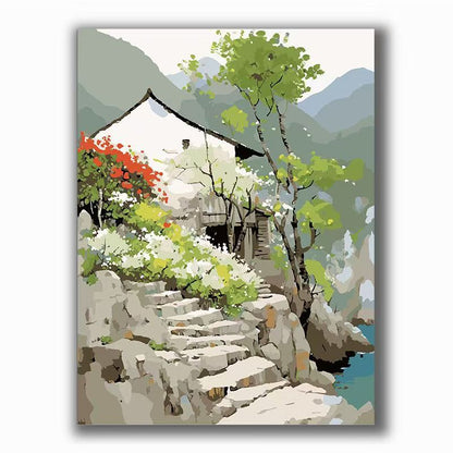 Urban Vintage Architecture Canvas Art