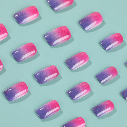 Trendy ombre design artificial nails Acalora